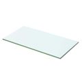 vidaXL Poličky 2 ks panel z priehľadného skla 50x20 cm