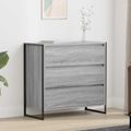 vidaXL Servírovacia skriňa Sivý Sonoma 79 x 36 x 75.5 cm
