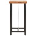 vidaXL Barový stôl 55x55x107 cm masívna akácia a železo