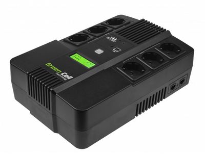 Green Cell UPS06 záložný zdroj UPS AiO 600VA LCD
