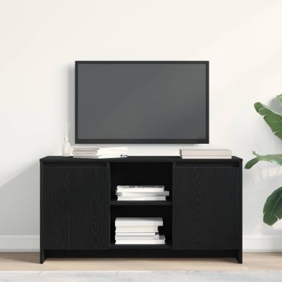 vidaXL TV skrinka Čierny dub 102 x 37,5 x 52,5 cm Kompozitné drevo