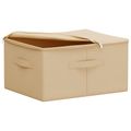 vidaXL Úložná krabica Netkaná látka 43 x 34 x 23 cm 33,6 L Krémová
