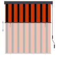 vidaXL Vonkajšia zatemňovacia roleta 140x250 cm oranžová a hnedá