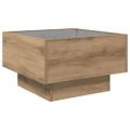 vidaXL Konferenčný stolík dub artisan 50 x 50 x 30 cm