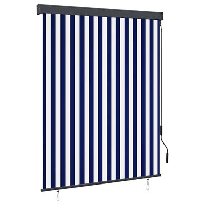 vidaXL Vonkajšia zatemňovacia roleta 140x250 cm modrá a biela
