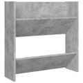 vidaXL Nástenné skrinky na topánky 4 ks, betónovo sivé 60x18x60 cm