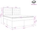 vidaXL Posteľ boxspring s matracom Ružová 140 x 200 cm Zamat