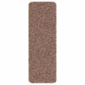 vidaXL Protišmykové schodové rohože 15 ks 60 x 25 cm Hnedá PP