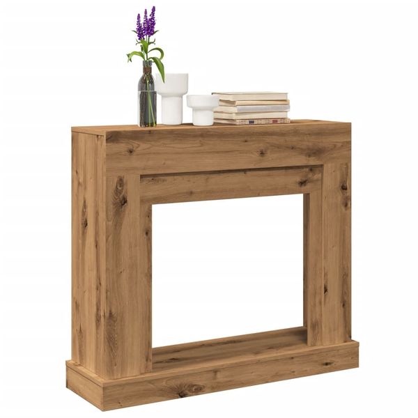vidaXL Obloženie krbu dub artisan 100x30x87,5 cm kompozitné drevo