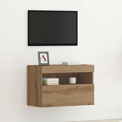 vidaXL TV nástenná skriňa dub artisan 60 x 30 x 40 cm Kompozitné drevo