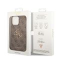 Obal Guess pre iPhone 15 Pro 6.1" GUHCP15L4GMGBR hnedý hardcase 4G Big Metal Logo