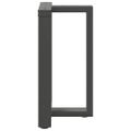 vidaXL Nohy k jedálenskému stolu v tvare T, 2 ks, antracitové, 60x35x(72-73) cm, oceľ