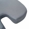 vidaXL Podložka na sedadlo Pamäťová pena Sivá 47 x 37 x 8 cm