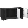 vidaXL TV skrinka 99 x 34,5 x 50 cm Čierna Kompozitné drevo