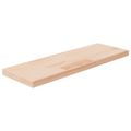 vidaXL Polica 60x20x2,5 cm neošetrený dubový masív