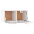 vidaXL Nástenná skrinka biela 80x35x36,5 cm spracované drevo