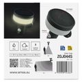 LED záhradné solárne nástenné svietidlo TERION, senzor súmraku, 12,5 x 14,7 x 14,6 cm