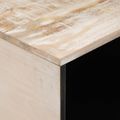 vidaXL Konferenčný stolík Biela 80 x 50 x 40 cm Masívne mango drevo