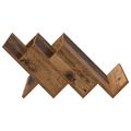 vidaXL Regál na časopisy s poličkou Staré drevo 53 x 40 x 28,5 cm
