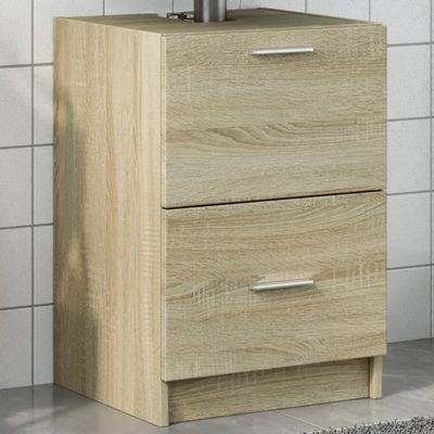 vidaXL Skrinka pod umývadlo dub sonoma 40x37x59 cm kompozitné drevo