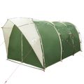 vidaXL Tunelový stan 4-miestny Zelená 185T Polyester s PU náterom