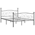 vidaXL Posteľný rám sivý 200x200 cm kovový