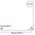 vidaXL Tarpaulin 650g / m² Hnedá 1,5 x 2,5 m Plátno s PVC povrchom