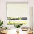 vidaXL Roleta zatemnenie sivobiele 115x130 cm Šírka látky 110,7 cm