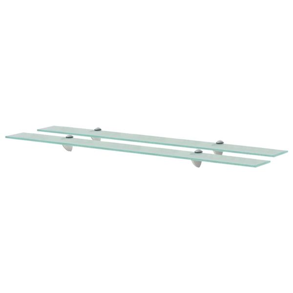 vidaXL Nástenná polička 2 ks sklo 100x20 cm 8 mm