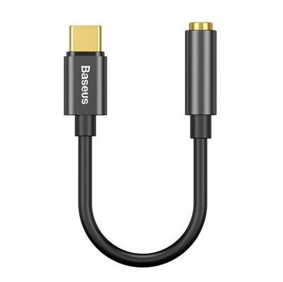 Baseus audio adaptér z USB-C na Jack 3,5mm čierny