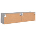 vidaXL TV nástenné skrinky 2ks sivé sonoma 60x30x30cm kompozitné drevo