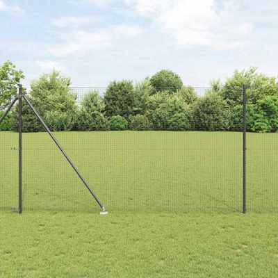 vidaXL Zváraný drôtový plot s hrotmi 10 x 1,6 m Oceľ s PVC povrchom