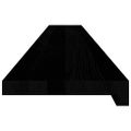 vidaXL Okenný parapet 2 ks hnedočierná 140x20x2 cm dubový masív