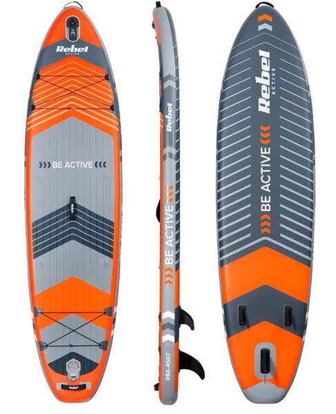 Paddleboard SUP REBEL ACTIVE RBA-4507-OR so sedátkom, oranžový 11' 335x84x15 Paddleboard SUP REBEL ACTIVE RBA-4507-OR se sedátkem, oranžový 11' 335x84x15