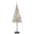 vidaXL Vianočný stromček s 150 LED-i Biela 150 cm PE a oceľ