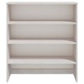 vidaXL Nadstavec na komodu HAMAR, biely 90x30x100 cm, borovica