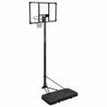 vidaXL Basketbalový stojan priehľadný 256-361 cm polykarbonát