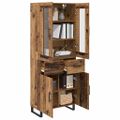 vidaXL Highboard 2 ks Staré drevo 69,5 x 34 x 180 cm Kompozitné drevo