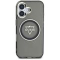 Guess Hardcase MagSafe IML Metal Mountain Logo Case for iPhone 16 6,1" Black
