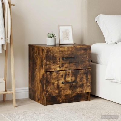 vidaXL Nočný stolík 2 ks Dymový dub 43 x 34,5 x 44,5 cm