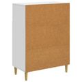 vidaXL Servírovacia skriňa Biela 66 x 34,5 x 90 cm Kompozitné drevo