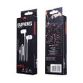 Káblové slúchadlá Maxlife MXEP-02 jack 3,5mm biele
