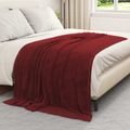 vidaXL Deky Bordeaux červená 150 x 200 cm 0.78 kg Flís