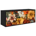 vidaXL Nástenný TV kabinet GENNEP 102 x 33 x 40 cm Čierny dub
