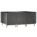 vidaXL Obaly na záhradný nábytok 2 ks 12 očiek 270x180x90 cm obdĺžnik