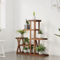 vidaXL Stojan na kvetiny 95x25x96 cm masívna jedľa
