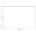 vidaXL Uterák na stôl Obdĺžnikový Biela 140 x 220 cm Polyester