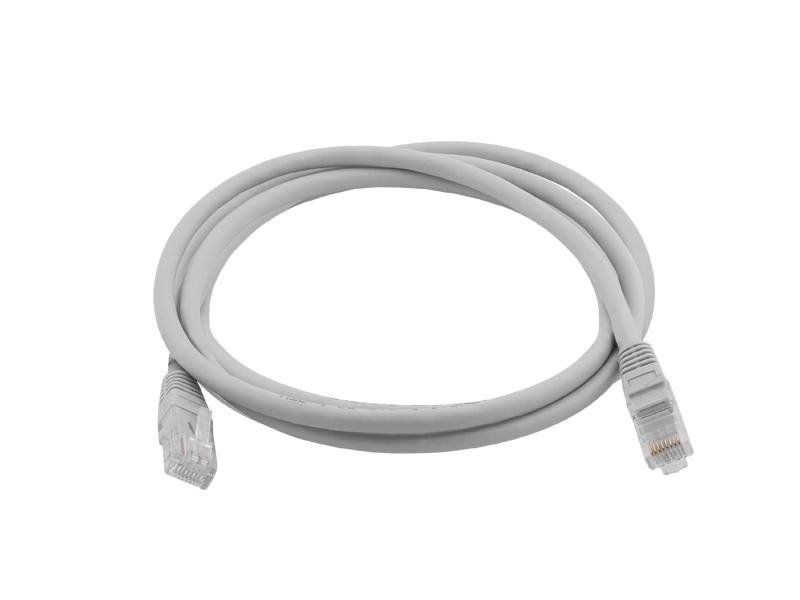 UTP Patch Kábel Lexton RJ45 CAT5E 1m 8P8C 1:1 Sivý UTP Patch Kabel Lexton RJ45 CAT5E 1m 8P8C 1:1 Šedý