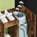 vidaXL Golfová skriňa Jednofarebný Dymová dub 102 x 45 x 85,5 cm