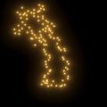 vidaXL Vianočná svetelná dekorácia s hrotmi meteorit 115 LED 89 cm